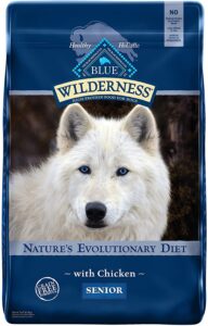 Blue Buffalo Wilderness High Protein Grain Free, Natural Senior Dry Dog Food
